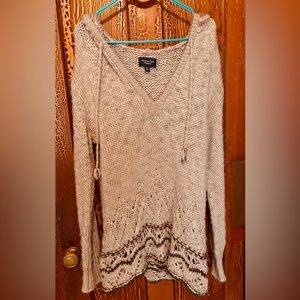 American Eagle Outfitters hooded knit sweater
